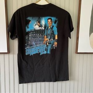 Bruce Springsteen 2016 River Tour Met Life Graphic Black T Shirt